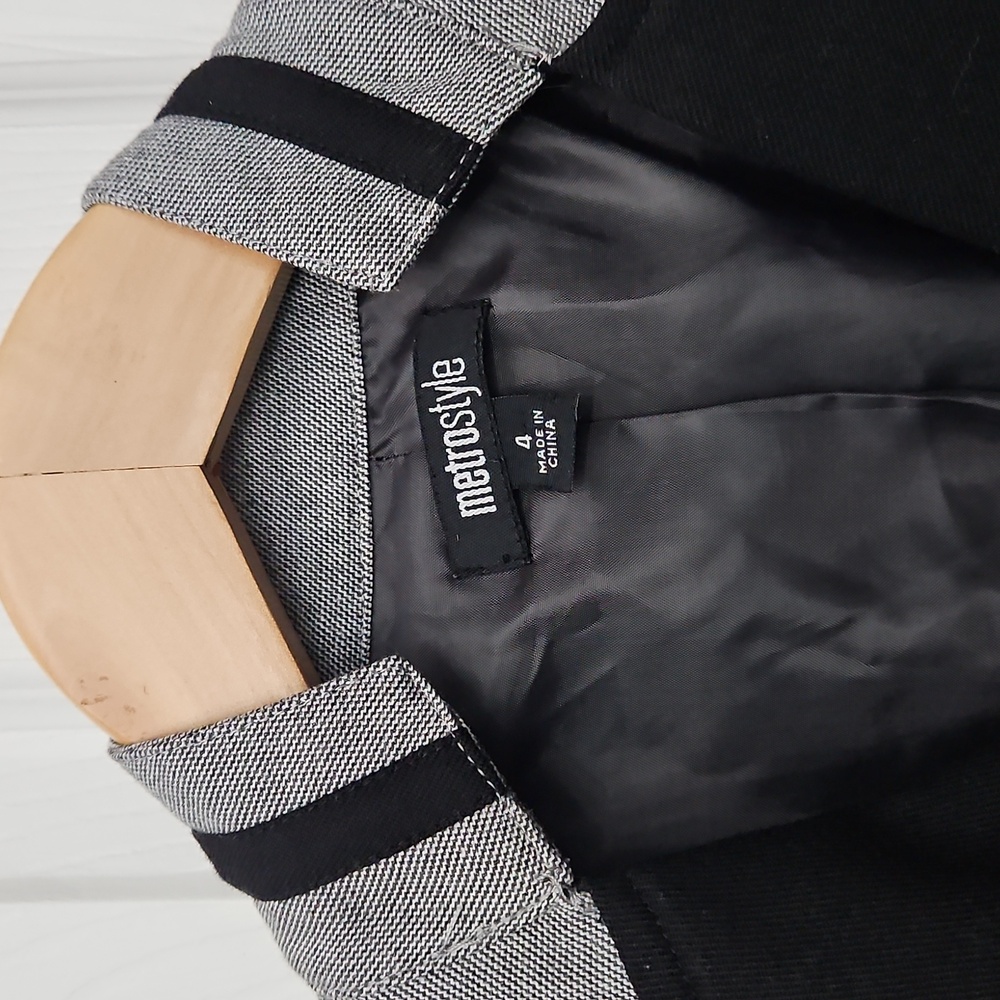 Vintage German-style Gray and Black Blazer - Picture 6 of 7